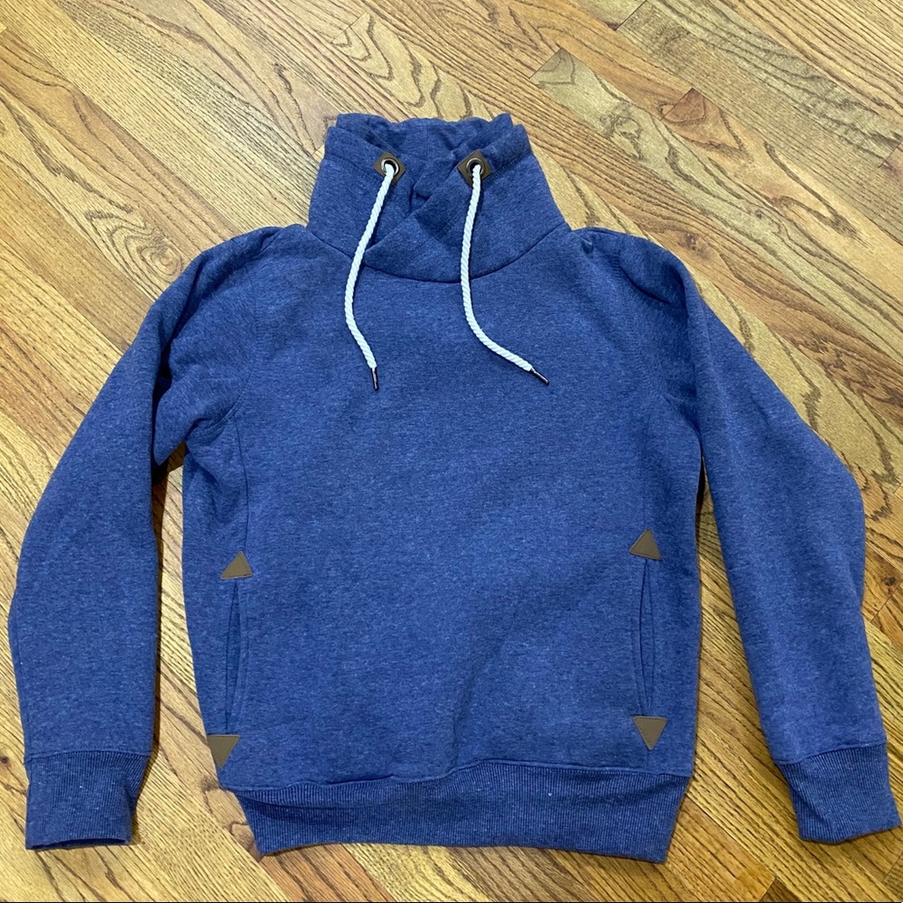 Han Ton Heathered Blue Sweatshirt